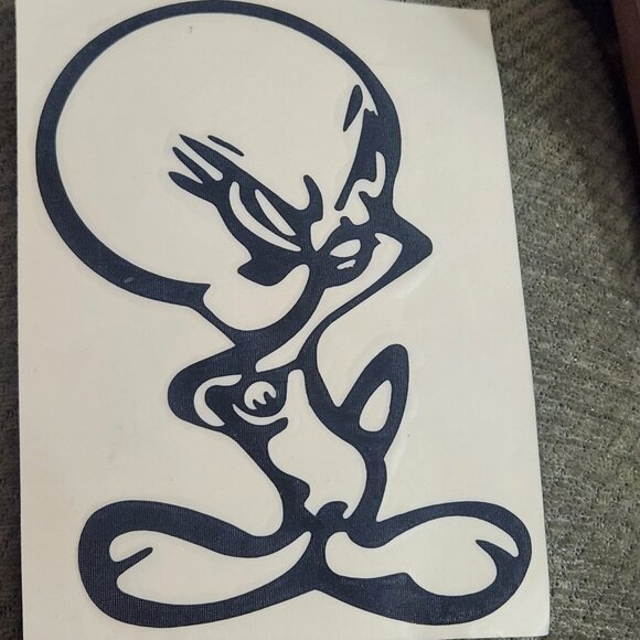 Vintage Tweety Bird Looney Tunes Cartoon Car / Truck Window Laptop Decal Sticker - Picture 2 of 5